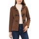 thumbnail image 1 of INSPIRE CHIC Abrigo Duffle con Cierre de Cremallera para Mujer, Anorak con Capucha Recortada, Talla L, Marrón Oscuro, 1 of 6
