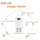 thumbnail image 2 of Cargador USB KAIDIWEI de 6 puertos multi‑dispositivo 100‑240 V, 2 of 7
