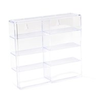 Bothyi - Vitrina Modelo De Coche Escala 1:64 Para Pequeñas Figuras Populares, Joyería Coleccionable, Transparente