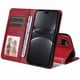 thumbnail image 5 of Funda Billetera para Huawei Nova 13 Pro con Porta Tarjetas y Soporte Ajustable Rojo, 5 of 5