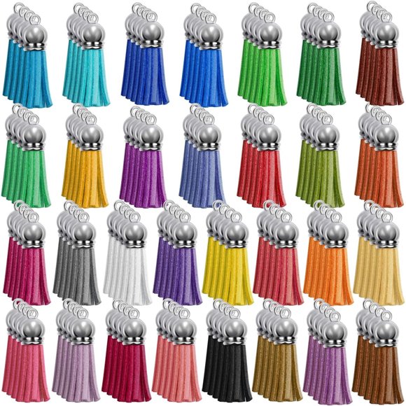 Borlas Acrílicas para Llaveros Paxcoo 120 Piezas Multicolor