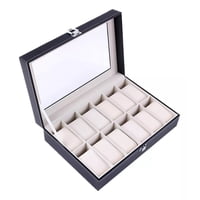 Genérico - Estuche Organizador De Reloj Exhibidor 12 Relojes