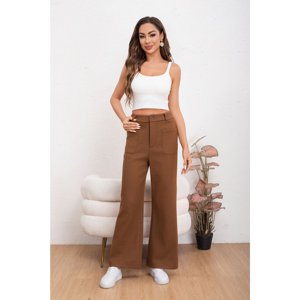 Likeshop - Pantalón Casual Mujer Bolsillo Otoño Invierno Ancho 0126