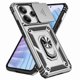 thumbnail image 2 of Funda Resistente Anillo Soporte Xiaomi Note 14 4G Privacidad Cámara Montaje Magnético Plata, 2 of 5