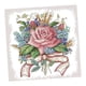 thumbnail image 4 of Kit de punto de cruz de flores Bricolaje estampado para principiantes 27 x 27 cm 14 u., 4 of 5