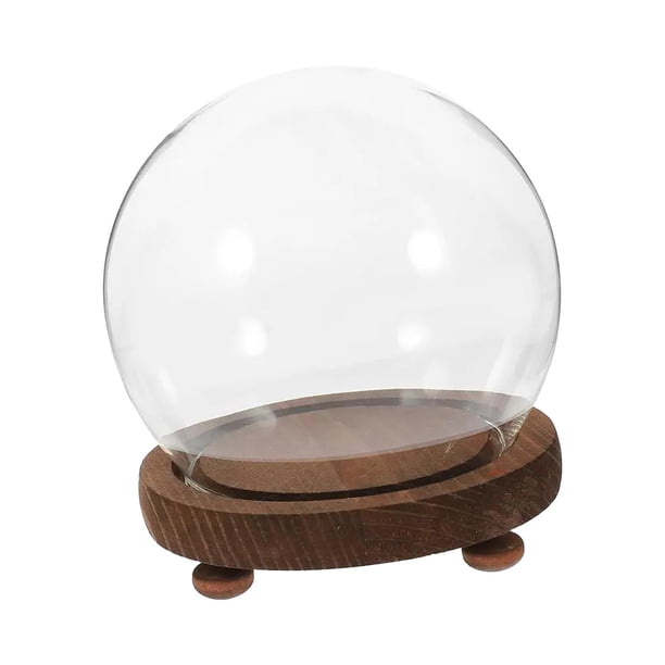 Vitrina De Cristal De Cúpula DIY Para Oficina, Decoración De Recuerdo De Fiesta De Navidad, Hogar, 12cm