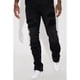 thumbnail image 1 of Jeans Fashion Nova Cuff Me Stacked Skinny Flared Black Wash, 1 of 3