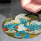thumbnail image 4 of Los Pitufos Alfombra Redonda de Felpa Coral, Antideslizante, No Desprende Pelusas, Lavable y Duradera para Salón, Dormitorio y Habitación de Niños 60cm, 4 of 6
