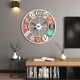 thumbnail image 2 of Reloj Mural marco blanco números de colores, 2 of 3