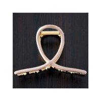 Lia Victoria - Traba Metálica Garra Grande Para Cabello Resina Beige Nude