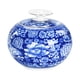 thumbnail image 2 of Recipiente De Cerámica Azul Y Blanco Con Arreglo Floral De Tapa Sellada, 2 of 5