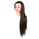 thumbnail image 1 of Cabeza de entrenamiento para el cabello Maniquí Cabeza de muñeca Herramientas de práctica de peluquería Cabeza de maniquí Cabello largo para cortar , Marrón con Marrón con maquillaje, 1 of 5