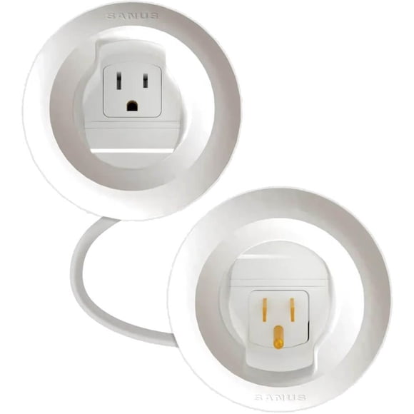 Reubicador De Toma De Corriente Ccsiwpk De 5 Piezas Pvc Blanco