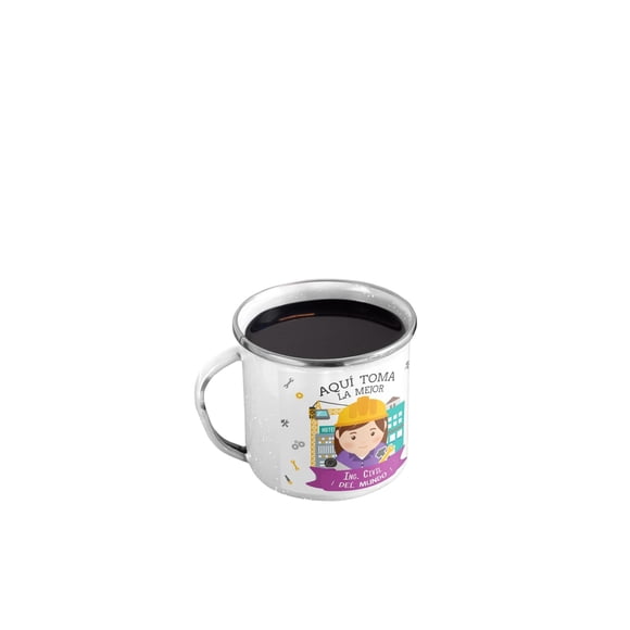 Taza Enlozada Estructuras y Espresso - Ingeniera Civil