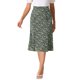 thumbnail image 1 of INSPIRE CHIC Faldas Midi de Mujer Cintura Elástica Campesina A-Line Faldas Florales Ditsy Negro Verde S, 1 of 6
