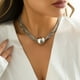 thumbnail image 2 of Gorgeous Big Ball Pendant Necklace - Twisted Chain Detail, 2 of 4