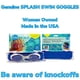 thumbnail image 3 of Gafas de natación Splash Place Flamingo Pop con correa de tela, 3 of 6