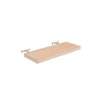 Vgo - Estante Flotante De Madera Natural 23X60X4Cm