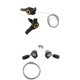 thumbnail image 3 of 2 Pares 3x5/6/7 Speed MTB Bike Thumb Gear Shifter Top Mount Shifters Plateado, 3 of 6
