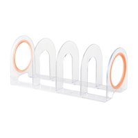 Bothyi - Estantería De Escritorio, Clasificador De Carpetas De Archivos, Papelería, Organizador De Sujetalibros Antideslizante Para El Hogar, Anillos Amarillos