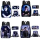 thumbnail image 3 of 3PC/set Wednesday Addams Backpack Nevermore Academy Primary Middle School Students Boys Girls Schoolbag Cartoon Bag Mochila, 3 of 3