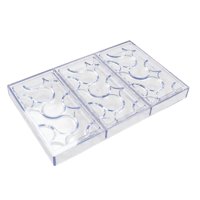 Bothyi - Molde Para Barra De Chocolate, Bandeja Para Decoración De Fondant, Molde Duro Transparente Decorativo Para Pastel