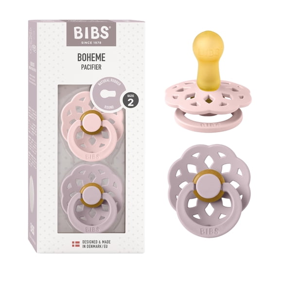 Chupetes Bibs Boheme, set de 2, 6 a 18 meses