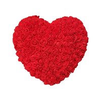 Bothyi - Corazón Rosa Flor Creativa Flores Preservadas Para Mujer Novia Esposa Regalo Rojo