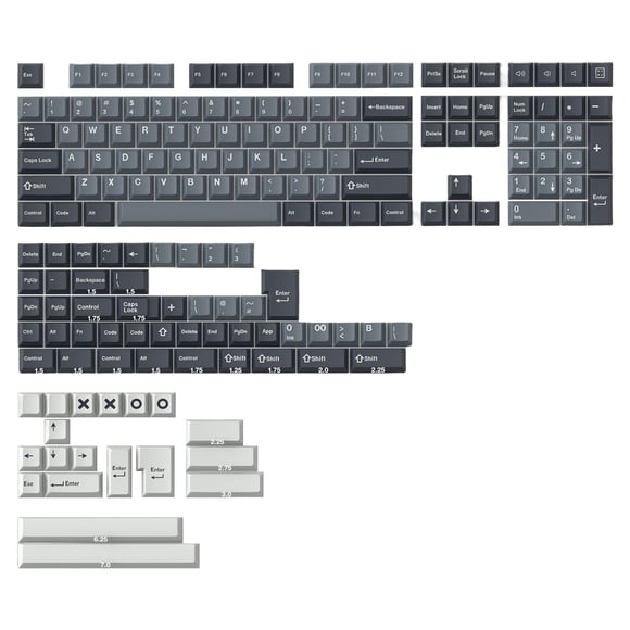 Kit De Teclas De 173 Teclas De Doble Disparo Para Cherry MX Clone Switch Apollo