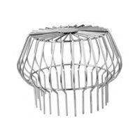 Ioensy - Filtro Colador De Acero Inoxidable Tapa De Alambre Para Terraza Protector De Hojas Para Canalón A Prueba De Herrumbre 8 Pulgadas