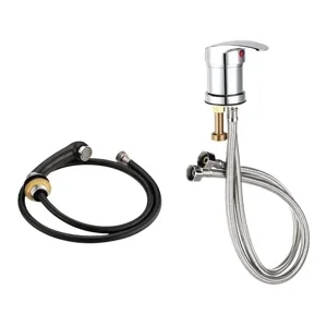 Linastore - Llave Monomando + Ducha Para Lava Pelo Fijo Peluqueria