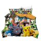 thumbnail image 1 of Printed Anime Bedding Set Pikachu Quilt Duvet Family Decoration Home Warm Textile Cover Bedclothes Set Bed Sheets, 1 of 5