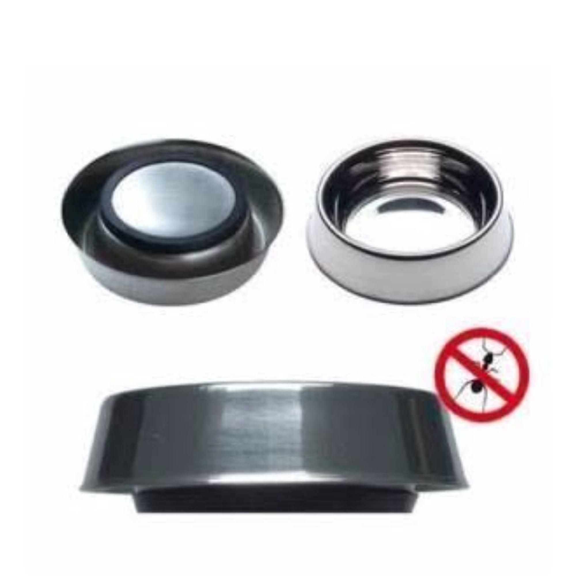 Plato Acero Inoxidable Anti Hormigas Ferplast