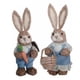 thumbnail image 3 of 1 Par De Figuritas De Conejito De Decoración De Conejo De Pascua De Paja Para Vacaciones Azul, 3 of 5
