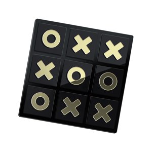 Bothyi - Acrílico Tic Tac Toe Brain Teaser Decorativo Para Niños Familias Regalos Negro