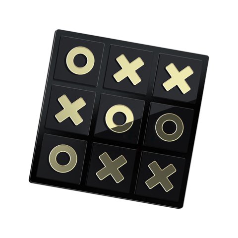 Bothyi - Acrílico Tic Tac Toe Brain Teaser Decorativo Para Niños Familias Regalos Negro