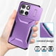 thumbnail image 5 of Funda Resistente para Motorola Moto G Stylus 2025 con Tapa Deslizante y Protección Militar Morado, 5 of 5