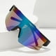 thumbnail image 4 of POLASUP GAFAS LENTES DE SOL Gafas de sol deportivas con lentes iridiscentes multicolor y montura negra, diseño aerodinámico y ligero. Perfectas para ciclismo, running y actividades al aire libre, 4 of 8