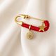 thumbnail image 2 of Prendedor de Protección Bañado en Oro con Medalla San Benito y Estrella – el amuleto que cuida a qui, 2 of 4