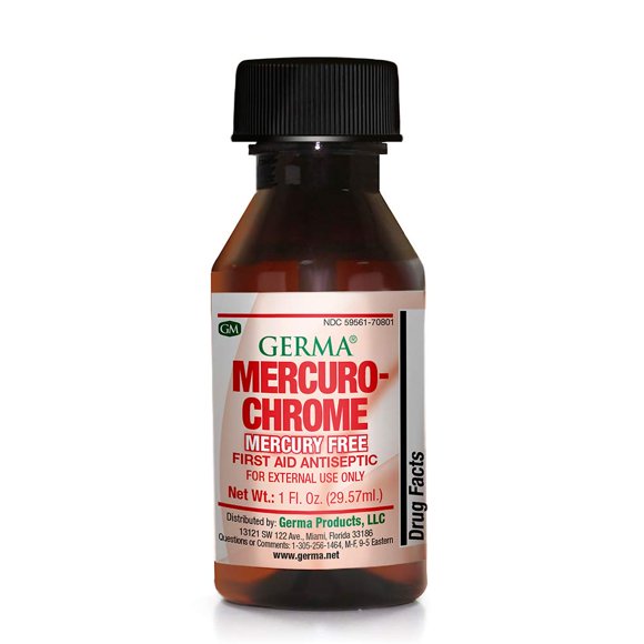 Líquido Antiséptico Mercuro chrome 30 Ml First Aid