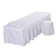 thumbnail image 3 of Juego De Ropa De Cama Para Mesa De Masaje SPA, Falda De Cama, Funda De Almohada, Funda Para Taburete, Color Blanco-L, 3 of 5