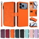 thumbnail image 3 of Funda Cartera Mariposa para [iPhone 18 Pro] con Soporte y Cremallera Naranja, 3 of 6