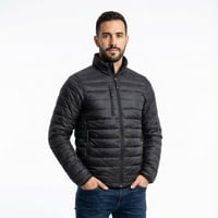 T-World - Parka Térmica Ultraliviana Hombre Light Abrigo Invierno Negro