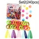 thumbnail image 4 of Colorful Hair Ties Set Hair Scrunchies For Girls Women, Elastic Ponytail Clips Holders Rubber Band For Hair, Traceless Hair Ropes Set Hair Elastics For Baby, 4 of 4