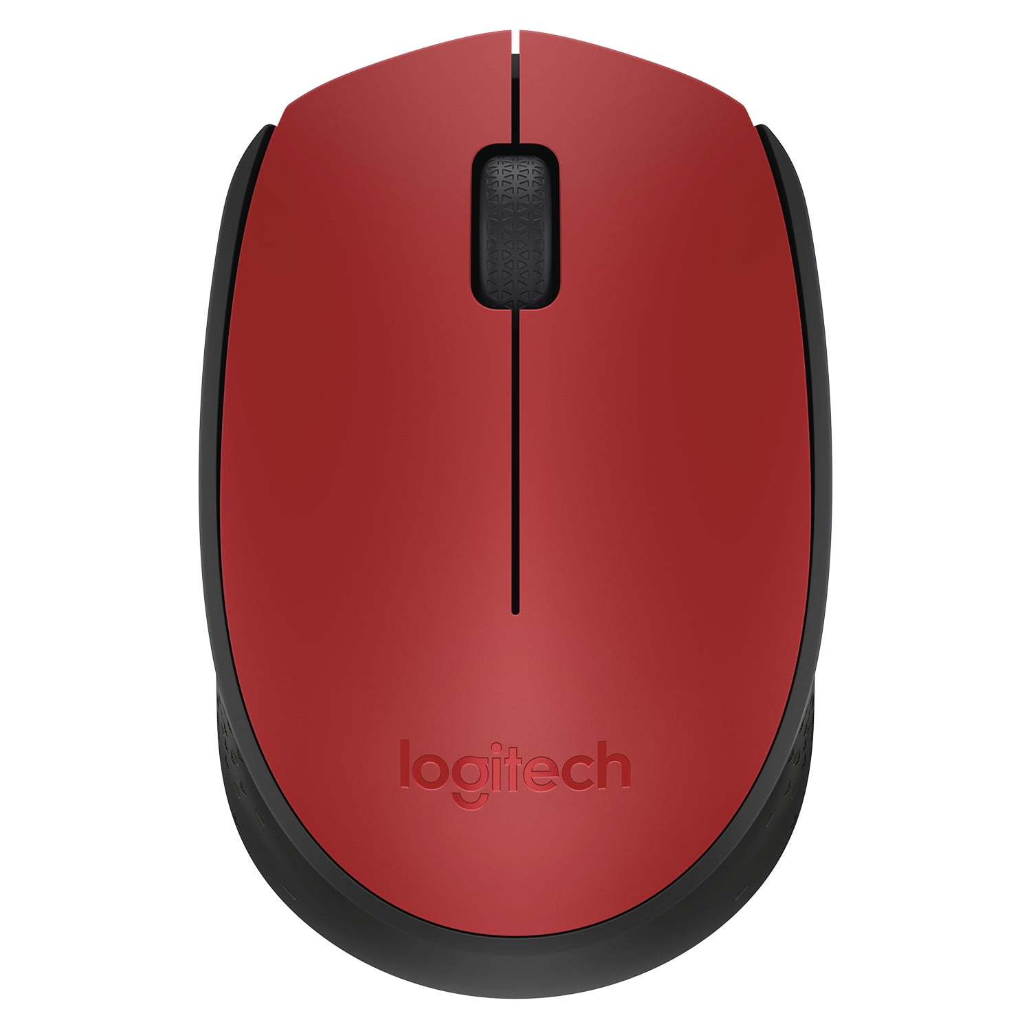 Mouse Inalámbrico Logitech M170 Rojo Y Negro