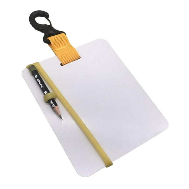 Pizarra de escritura subacuática, tablero de escritura de buceo Pizarra de escritura subacuática, tablero de escritura de buceo