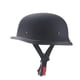 thumbnail image 2 of Motorcycle Half Casco para adultos de cara abierta cómoda diseño retro de casco de ciclismo de estilo alemán para helicóptero de scooter de crucero Negro mate, 2 of 5