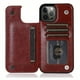 thumbnail image 1 of For IPhone 14 13 12 11 Pro Max XR XS Max SE 2022/2020 7 8 Plus Wallet Case With Card Holder, PU Leather Kickstand Card Slots Case, Double Magnetic Clasp And Durable Shockproof Cover, 1 of 3