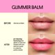 thumbnail image 4 of Bálsamo labial Winky Lux Glimmer Balm con pH que cambia de color rosado, 4 of 6
