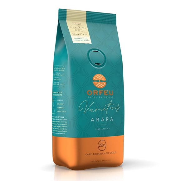 Café en grano CAFÉ ORFEU Arara tueste medio claro 250 g arábica